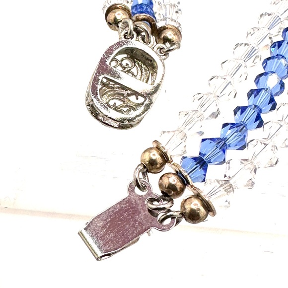 Vintage Three rows Crystals by Swarovski Bracelet - Picture 8 of 12